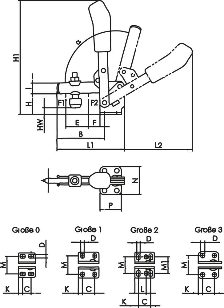 AMF Senkrechtspanner Gr. 3 6800 ESD