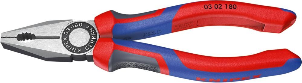 KNIPEX Kombizange 200mm Mehrkomponenten-Hülle schwarz atramentiert 03 02 200