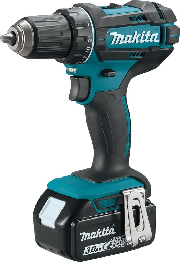 MAKITA Akku-Bohrschrauber DDF482RFJ 18V 2 Akkus 3Ah Ladegerät MAKPAC