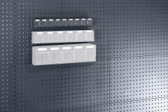 BOTT Klarsichtmagazin 9 A grau 600x68x78mm