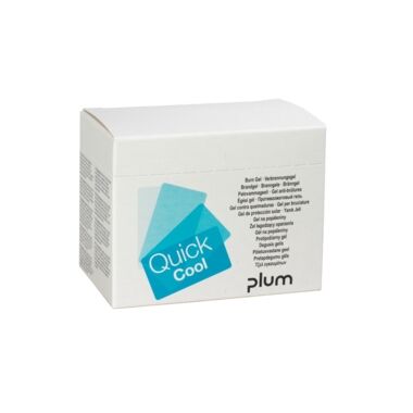 PLUM Verbrennungsgel QuickCool Box mit 18 Sachets