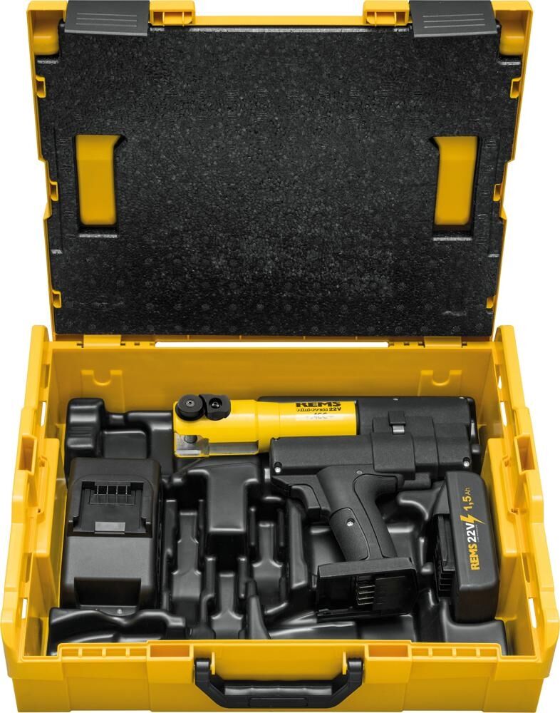 REMS Akku-Radialpresse Mini-Press Basic Pack 1,5Ah Akku L-Boxx