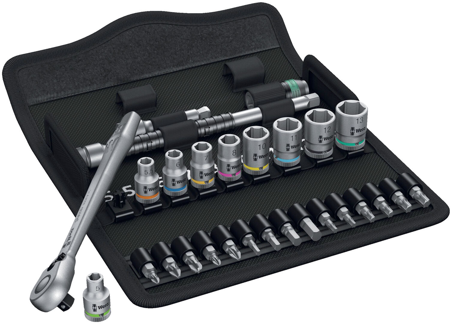 WERA Steckschl.-Grt. 1/4" 28tlg. ZYKLOP push