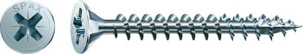 SPAX Universalschraube PZ2 5x25mm Vollgewinde Senkmultikopf WIROX 200 Stück