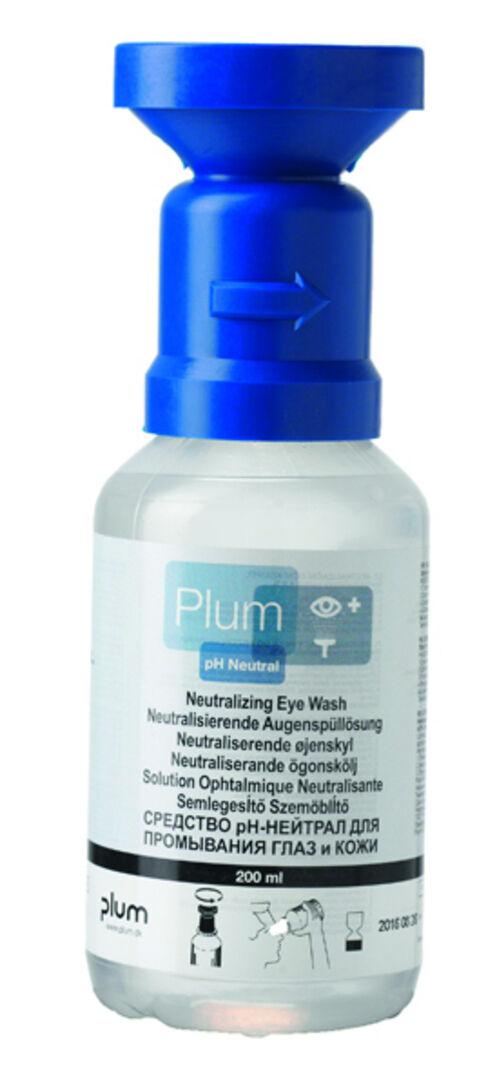 PLUM Augenspülflasche pH NEUTRAL 200ml 4,9 % Phoshhatpufferlösung