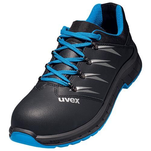 UVEX Sicherheitsschuhe trend S2 Gr. 45 W12 ESD SR schwarz/blau 6934.9