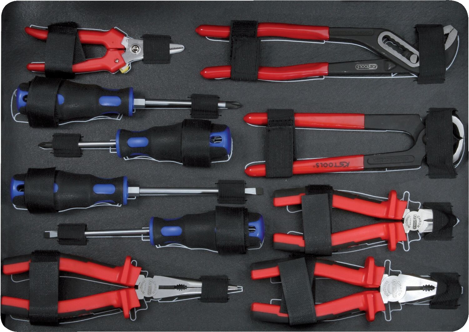 KS TOOLS Universal Werkzeug Set 1/4" + 1/2" 127-teilig im Koffer