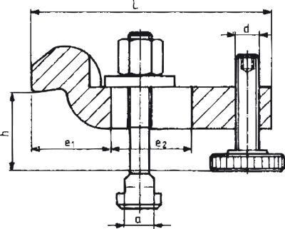 AMF Spanneisen 14/28-56mm verstellbare Stützschraube gekröpft