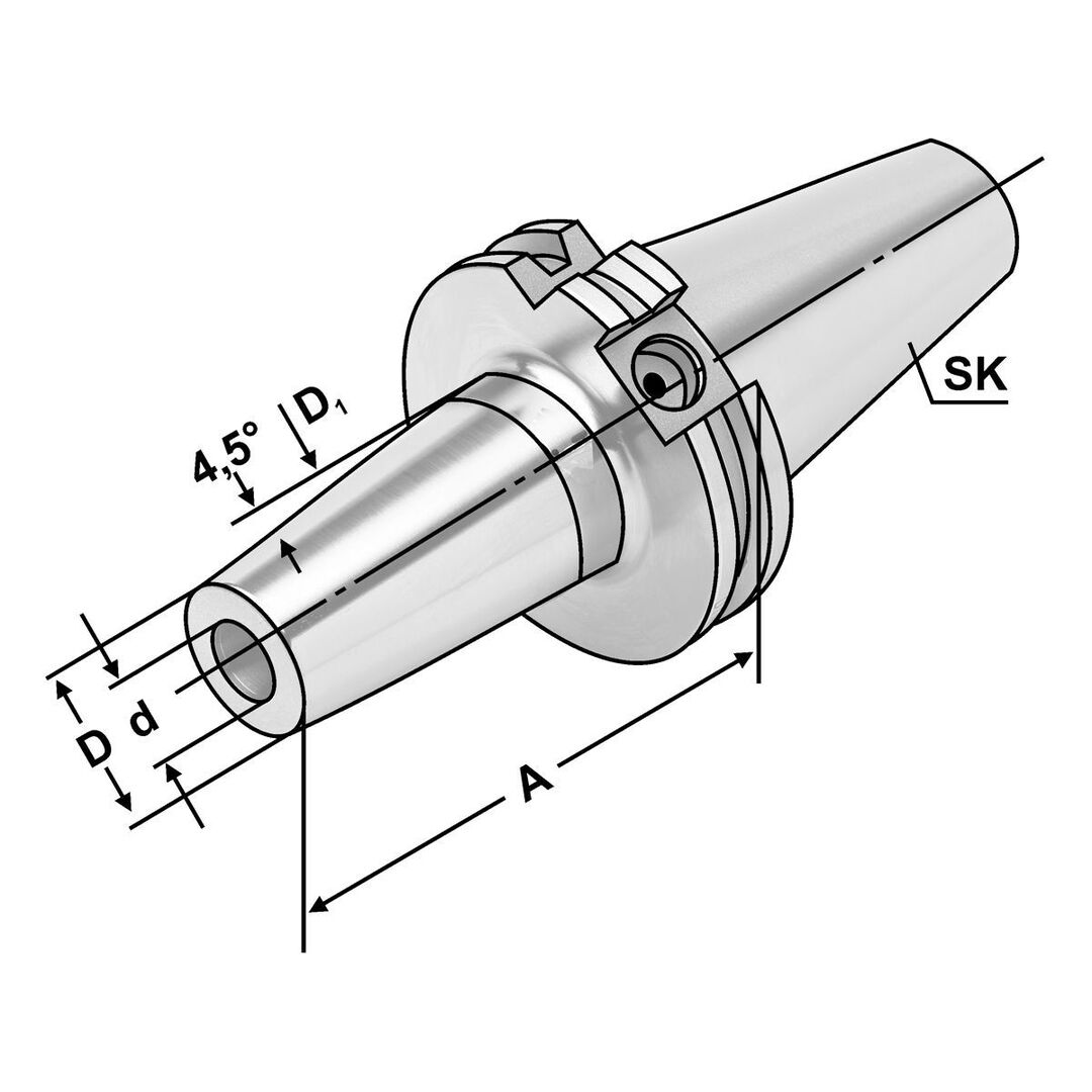 KEMMLER Schrumpffutter SK 40-20-80 DIN69871 AD/B