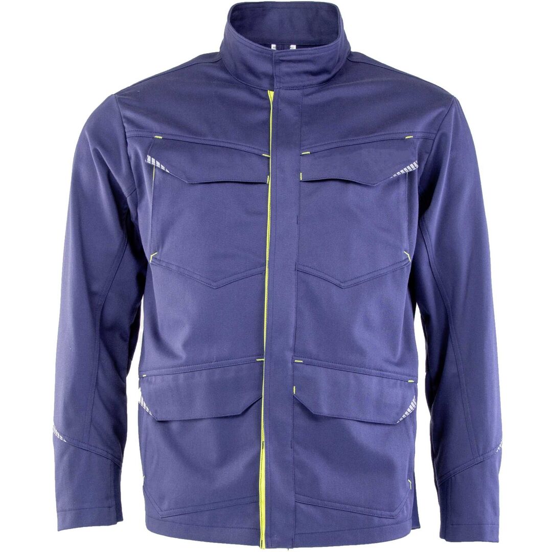 ASATEX Jacke Arbeitsjacke Multinorm Gr. 50/52 dunkelblau/gelb 1525JA