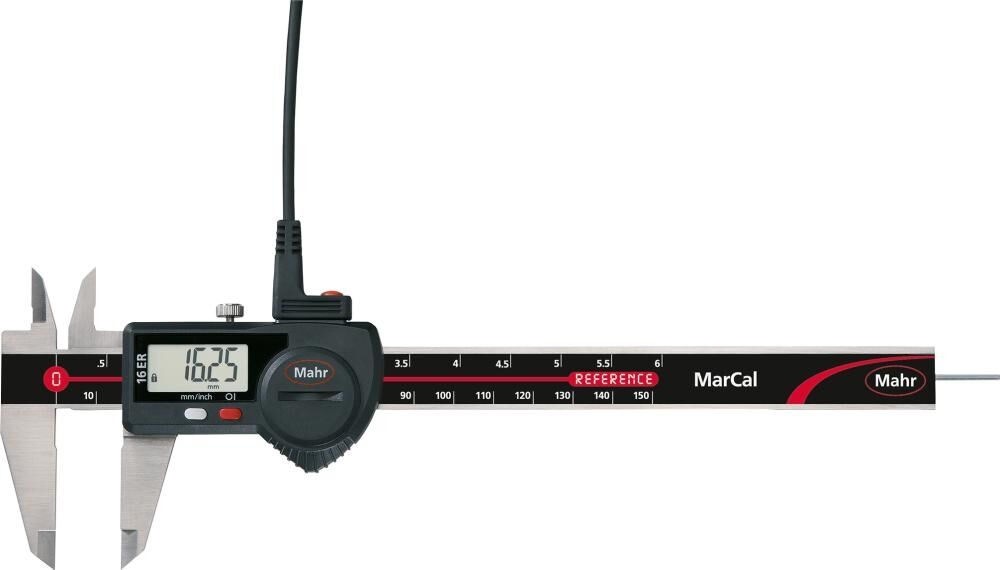 MAHR Digitaler Messschieber 16 ER 150mm Datenausgang Tiefenmaß eckig