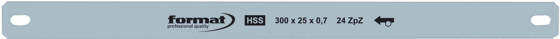 FORMAT Handsägeblatt SS doppelseitig 300mm 24Z/Zoll