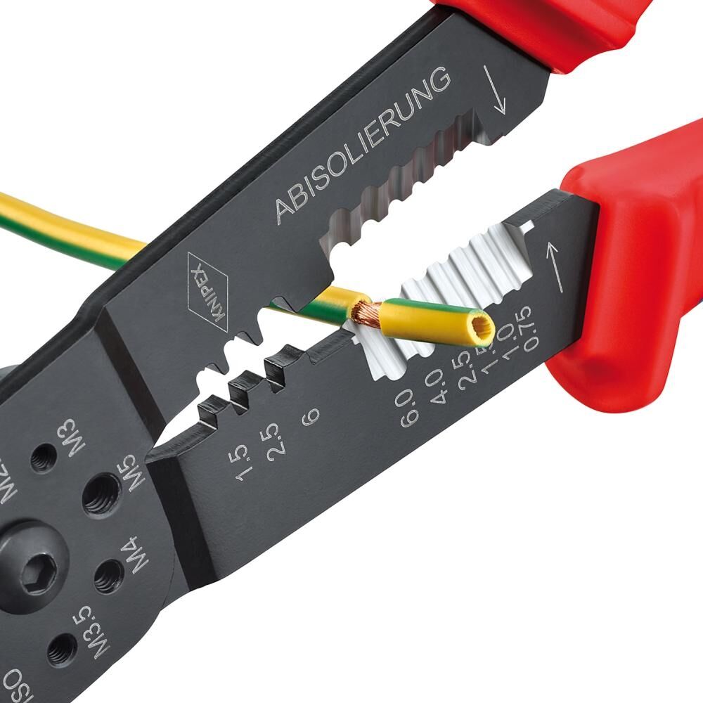 KNIPEX Crimpzange 240mm Mehrkomponenten-Hülle schwarz lackiert 97 22 240