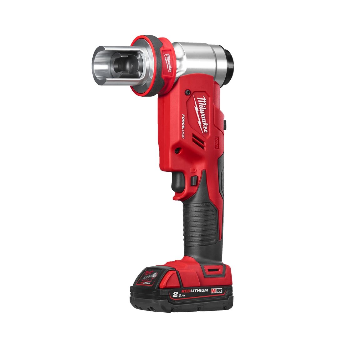 MILWAUKEE Akku-Lochstanzer M18HKP-201CA 1x2,0Ah Ladegerät Zubehör Set