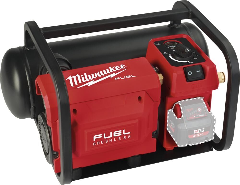 MILWAUKEE Akku Druckluft Kompressor Fuel M18FAC-0 ohne Akku & Ladegerät im Karton