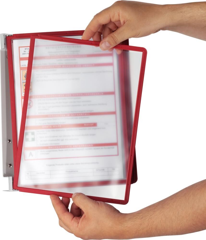 DURABLE Sichtafelsystem Vario Wall 5 rot 555103
