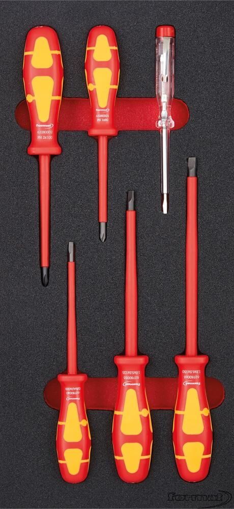 FORMAT Modul VDE Schraubendreher-Set 6-tlg. mit Schlitz & Kreuzschlitz