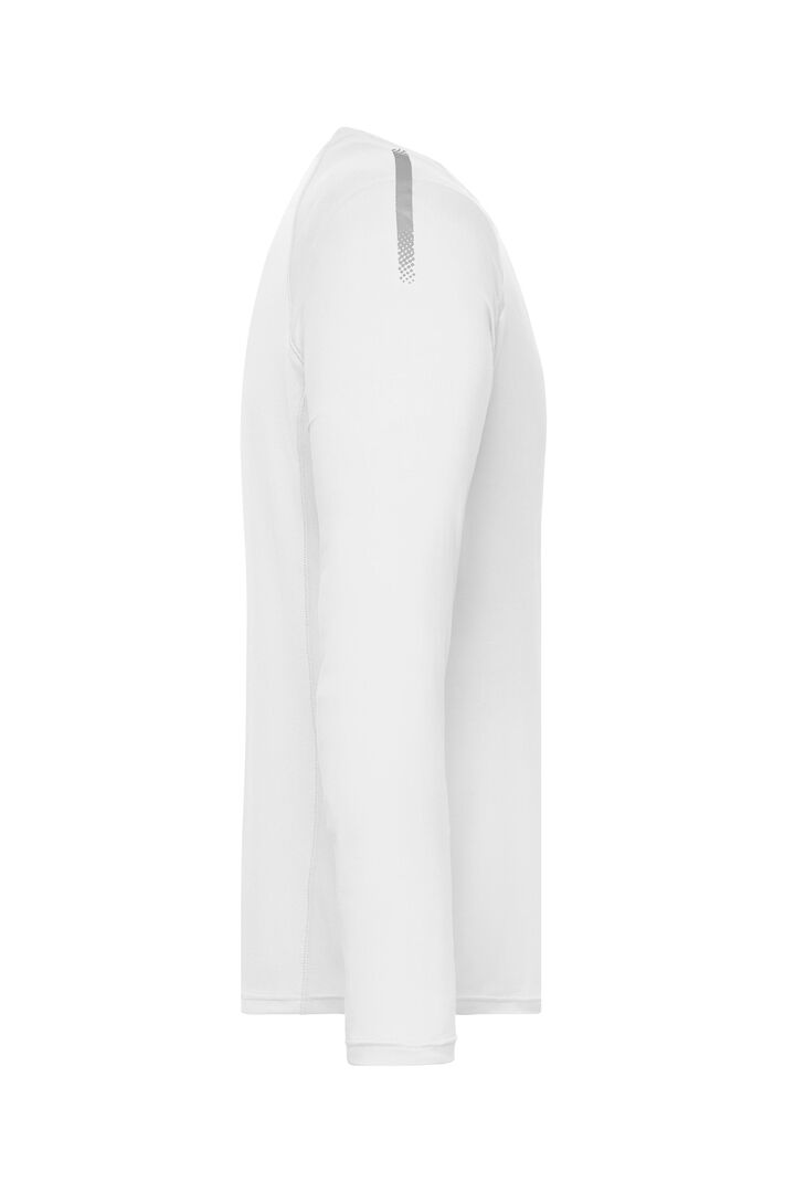 JAMES & NICHOLSON Langarmshirt Sport Gr. S white JN522