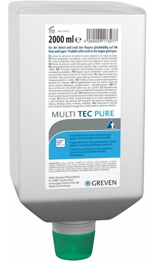 GREVEN Hautschutzcreme MULTI TEC PURE 2000ml Varioflasche