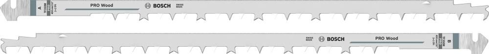 BOSCH Sägeblatt HCS 350mm 2 Stück
