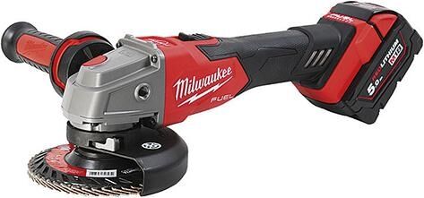 MILWAUKEE Akku-Winkelschleifer M18FSAG125XB-502X 2x5Ah Ladegerät HD Box