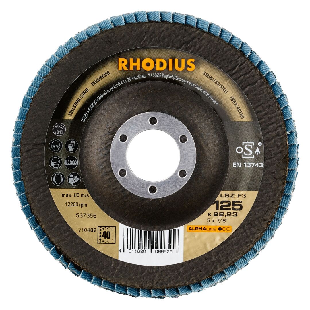 RHODIUS Lamellenschleifscheibe LSZ F3125mm K40