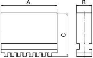 RÖHM Dreibackensatz BL 100mm DIN6350