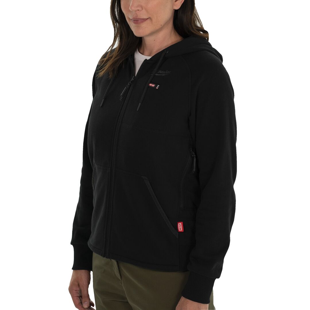 MILWAUKEE Akku-Thermo-Kapuzenpullover Damen M12HHLBL1-0 schwarz L