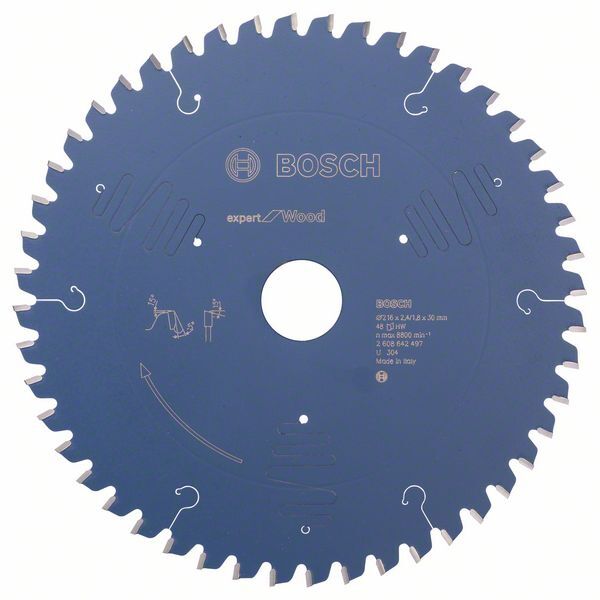 BOSCH Kreissägeblatt Expert for Wood 216x30x2,4/1,8mm 48 Z