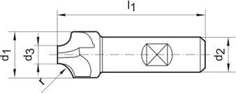 FORMAT Konkavfräser 10,0mm DIN6518 B HSSE