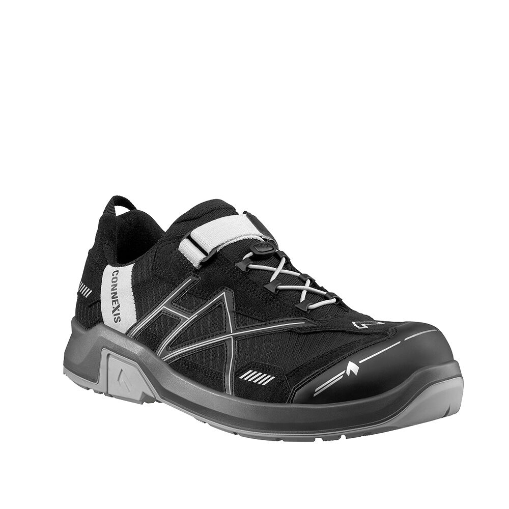HAIX Sicherheitshalbschuh CONNEXIS black silver Safety T S1P Low Gr. 40 UK6.5