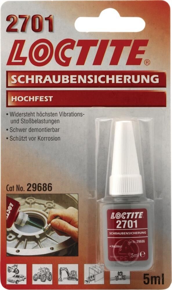 LOCTITE 2701 Hochfeste Schraubensicherung 50ml Flasche