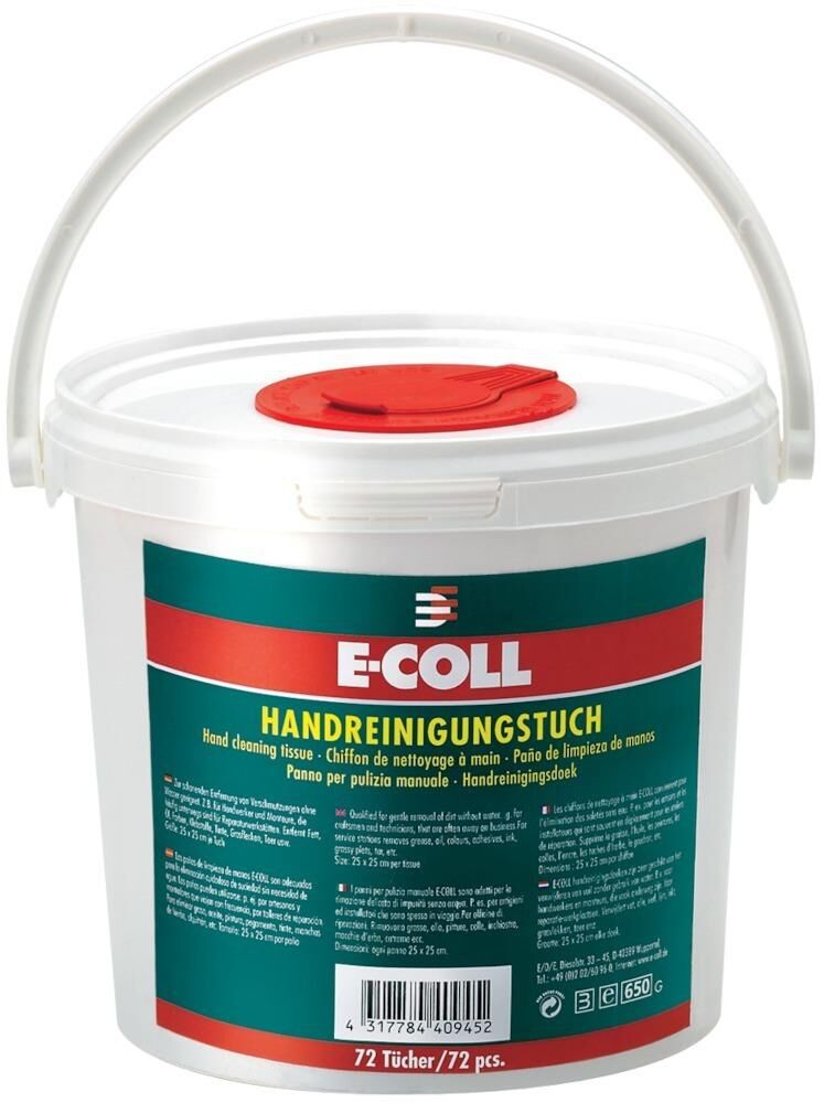 E-COLL Handreinigungstücher 72St. 25x25cm