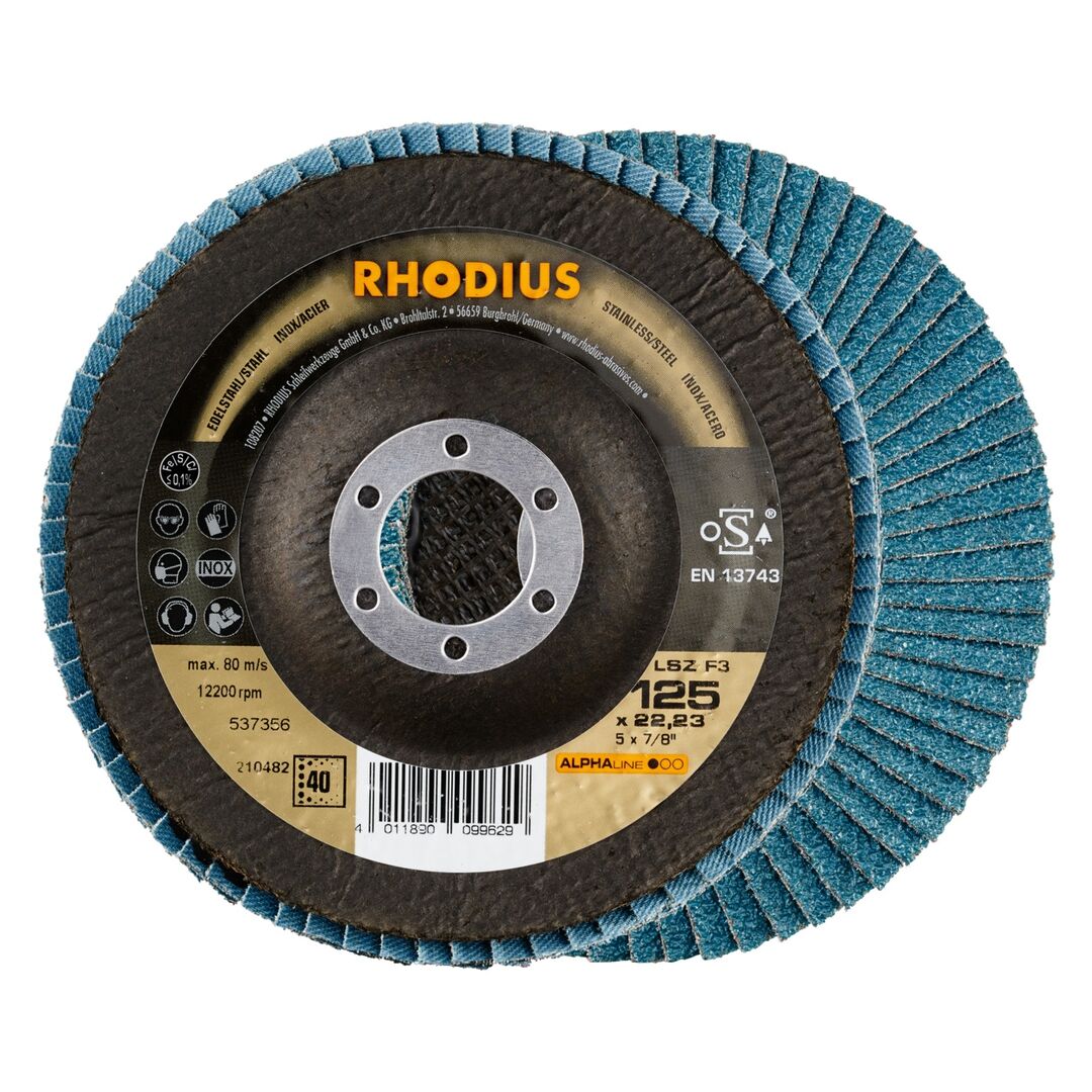 RHODIUS Lamellenschleifscheibe LSZ F3125mm K40