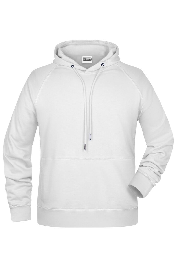 JAMES & NICHOLSON Hoody Gr. L white 8024