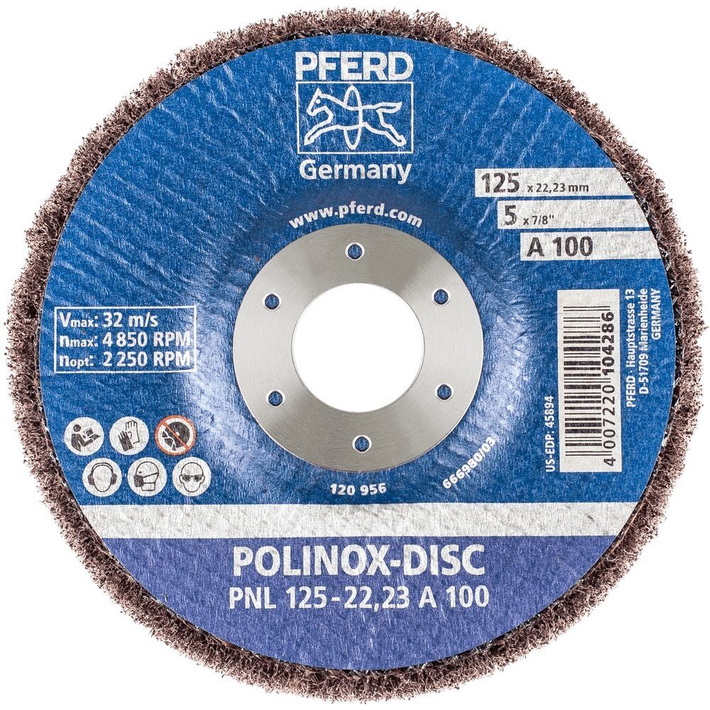 PFERD Schleifdisc Polinox 125x22,23mm A 100