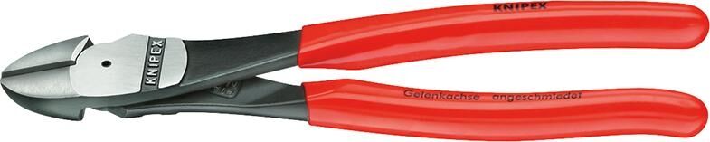 KNIPEX Kraft Seitenschneider 200mm schwarz atramentiert 74 21 200