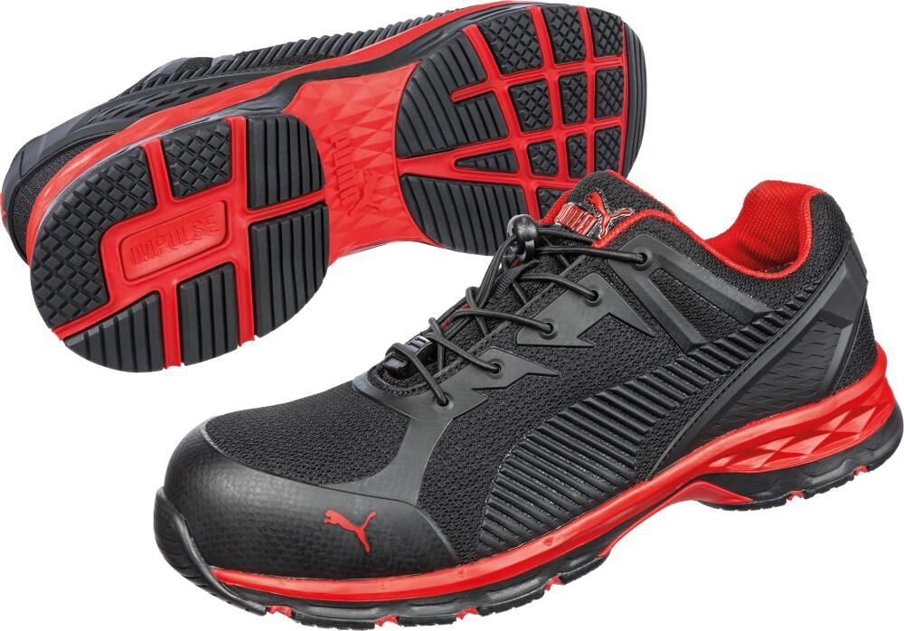 PUMA Halbschuh 643890 S1P ESD schwarz/rot Gr. 46