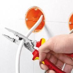 KNIPEX Elektro Installationszange 200mm VDE 13 96 200