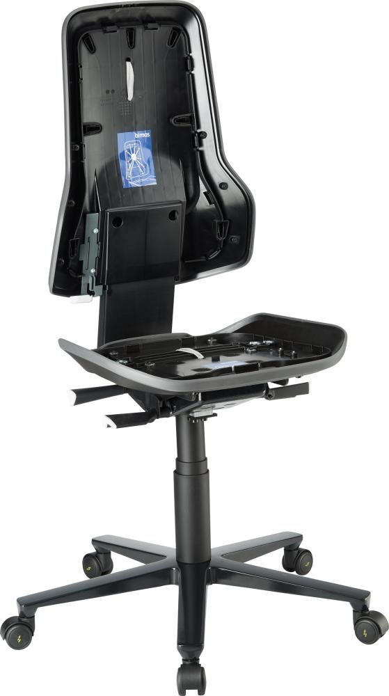 BIMOS Basisstuhl ESD NEON 2 grau mit Rollen perman