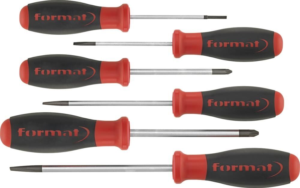 FORMAT Schraubendreher Set 6-teilig rund PZ