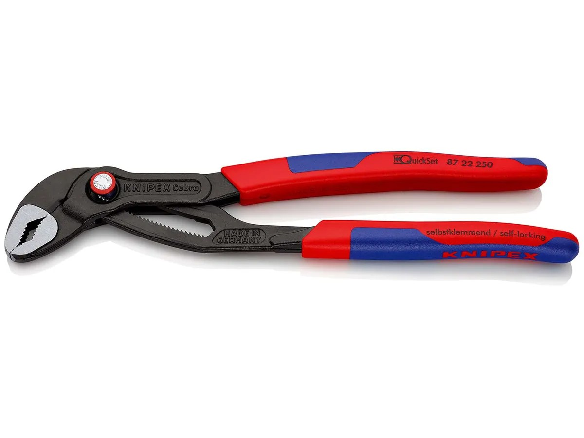KNIPEX 87 22 250 Cobra QuickSet Hightech-Wasserpumpenzange 250mm