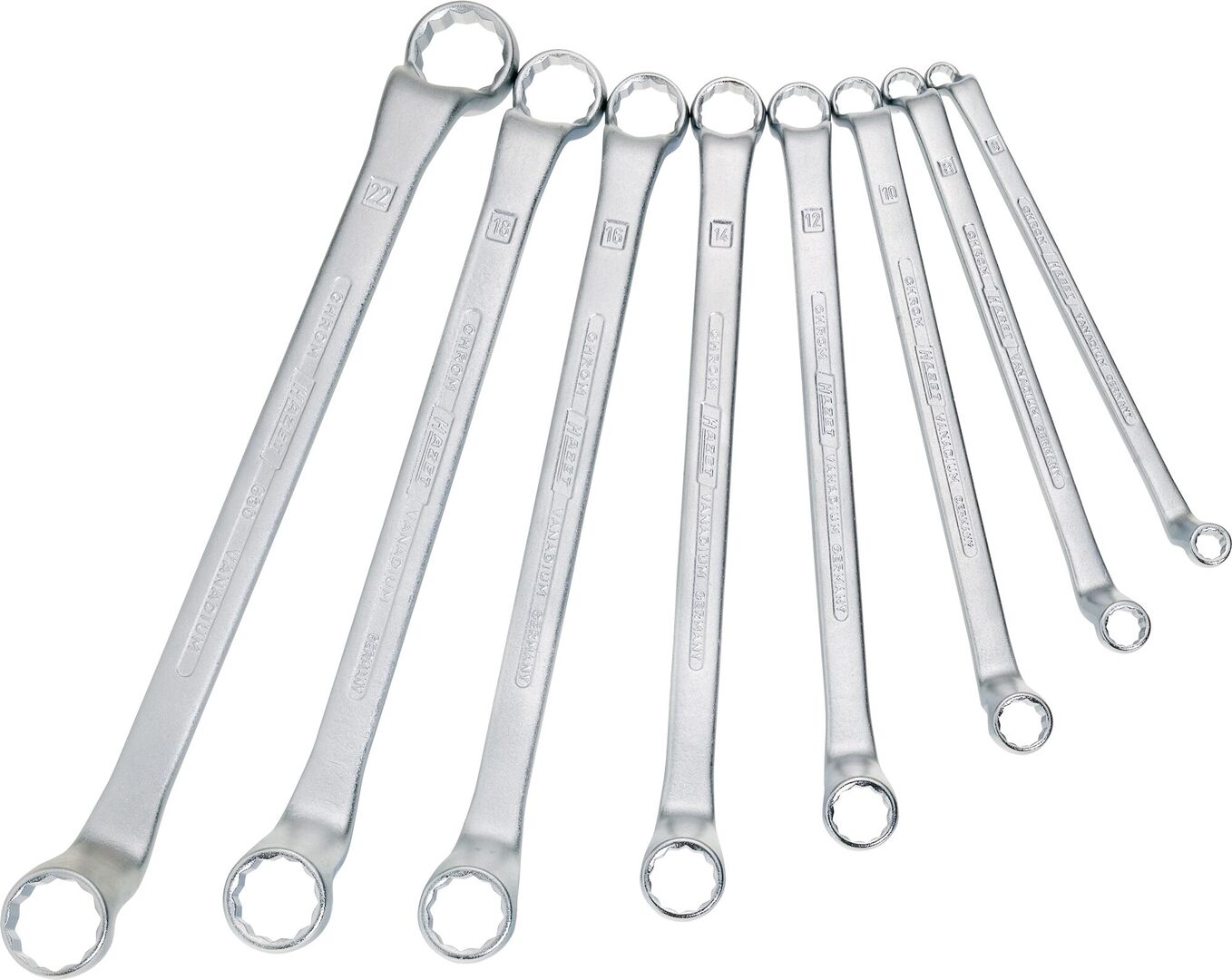 HAZET Doppel-Ringschlüssel-Set DIN838 630/8 6-22mm 8-teilig