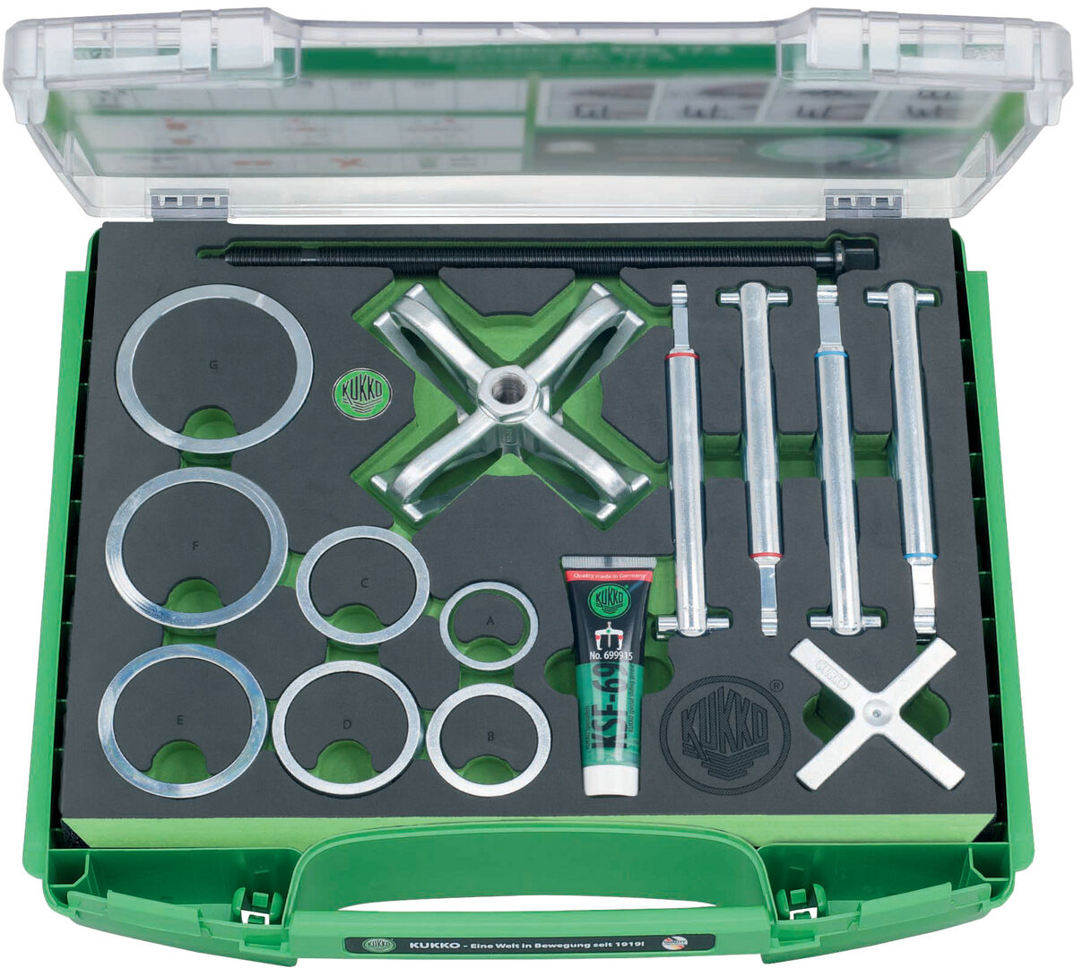 KUKKO Kugellager-Abziehsatz PULLPO Baureihe K-70-C