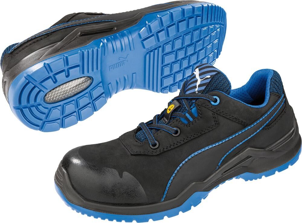 PUMA Halbschuh 644220 ESD,S3,Gr. 40 schwarz/blau