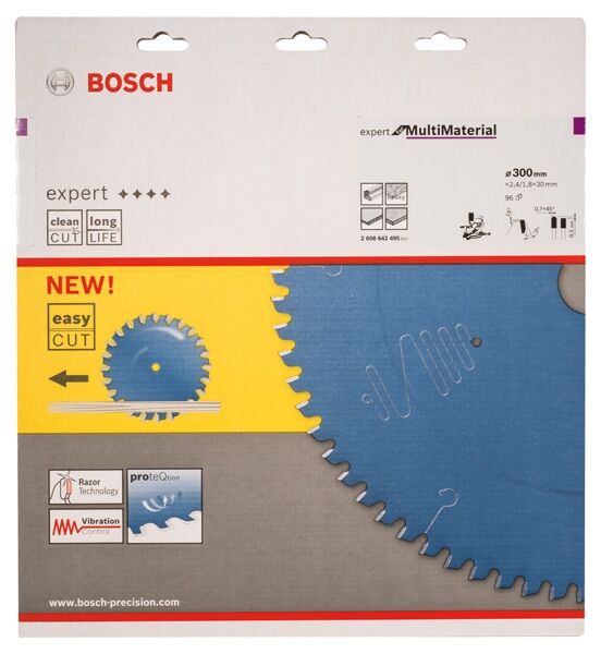 BOSCH Kreissägeblatt HW Expert 300x30x2,4 96 T TR