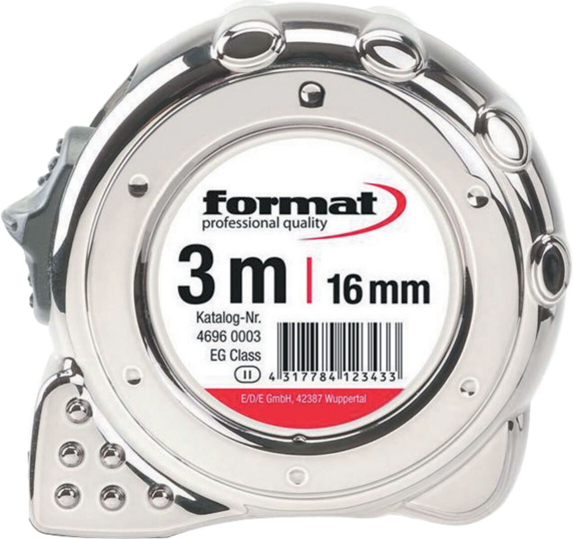 FORMAT Taschenbandmaß verchromt 5mx19mm