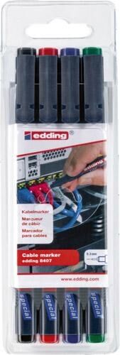EDDING Kabelmarker Set Nr. 8407 a 4St.