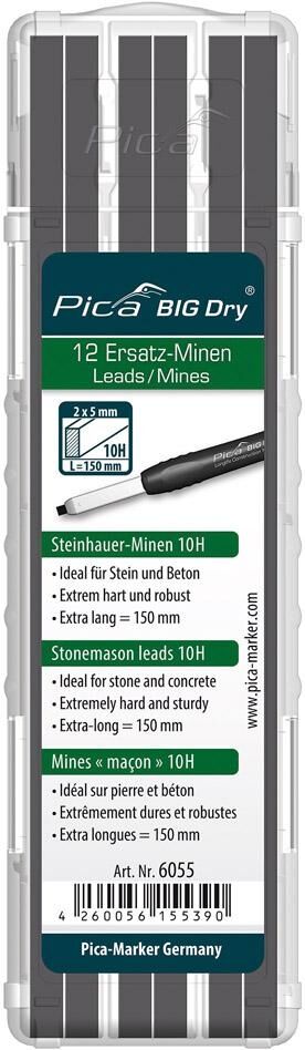 PICA Ersatzminenset Steinhauer Minen graphit 10H