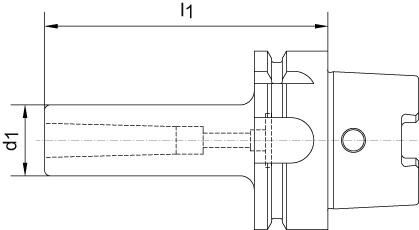 HAIMER Zwischenhülse MK3x150mm Form C HSK-A100 DIN69893A
